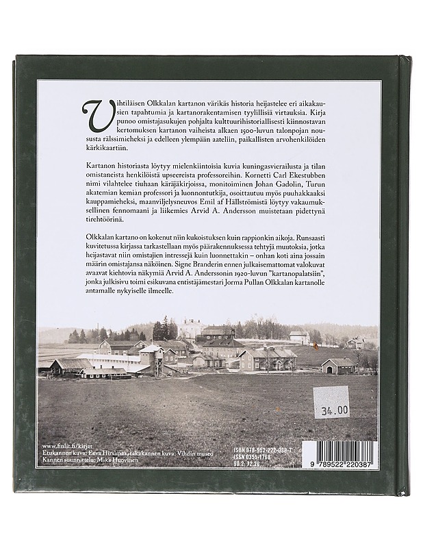 Olkkalan kartano - Marjut Popelka - Historiakirjat - 10105638103 - 1