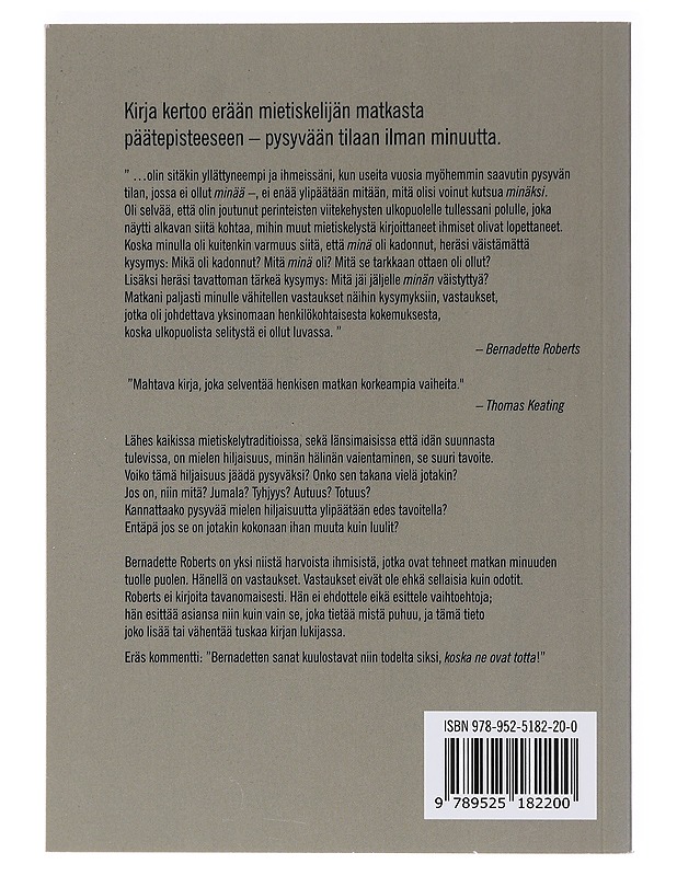 Minuuden tuolle puolen - Roberts, Bernadette - Tietokirjat ja oppaat - 10105638105 - 1