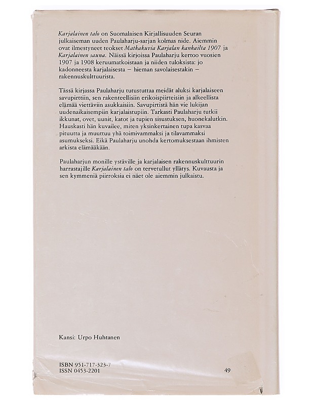 Karjalainen talo - Samuli Paulaharju - Romaanit ja novellit - 10105638134 - 1
