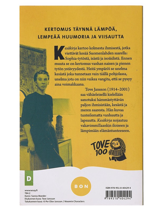 Kesäkirja - Jansson, Tove - Romaanit ja novellit - 10105638225 - 1