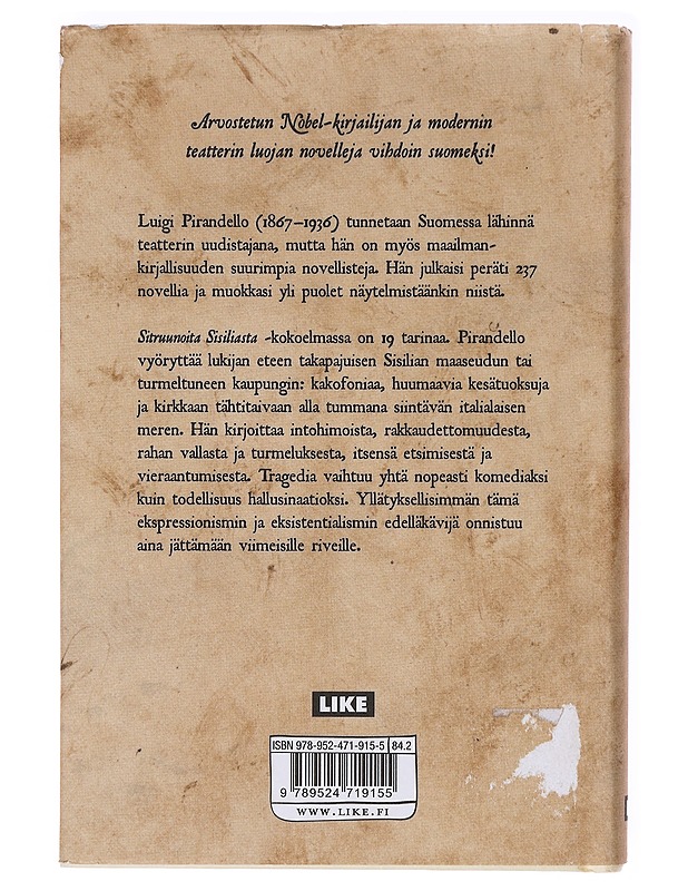 Sitruunoita Sisiliasta ja muita novelleja - Pirandello, Luigi - Romaanit ja novellit - 10105638276 - 1