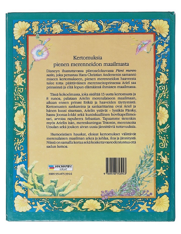 Pieni merenneito aaltojen helmassa - Disney, Walt - Romaanit ja novellit - 10105638297 - 1