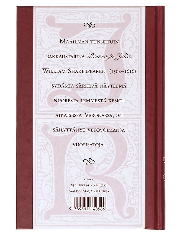Romeo ja Julia - Shakespeare, William - Runot ja näytelmät - 10105638308 - 1