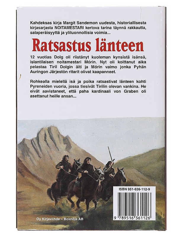 Ratsastus länteen - Margit Sandemo - Romaanit ja novellit - 10105638344 - 1