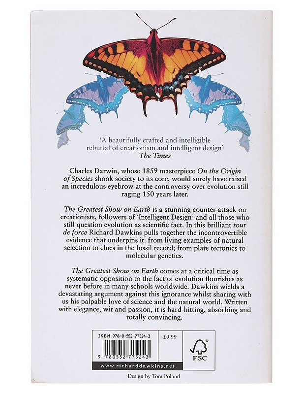 The greatest show on earth : the evidence for evolution - Richard Dawkins - Tietokirjat ja oppaat - 10105638364 - 1