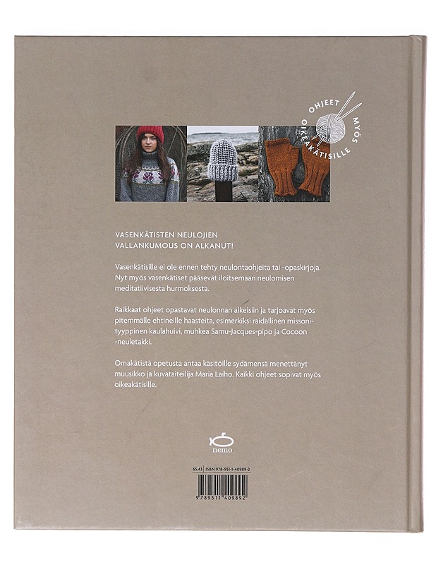 Neulekirja vasenkätisille - Laiho, Maria - Tietokirjat ja oppaat - 10105638381 - 1