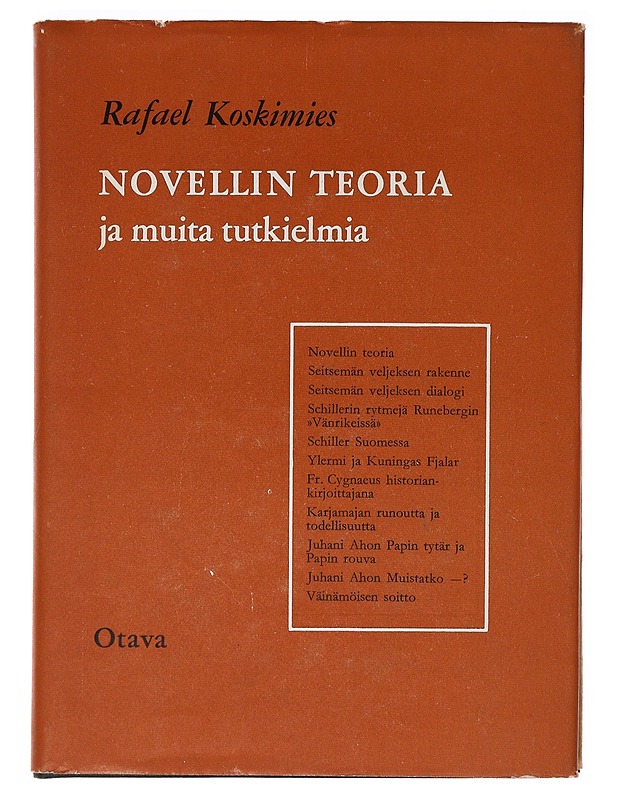 Rafael Koskimies : Novellin teoria ja muita tutkielmia - Romaanit ja novellit - 10105638394 - 0