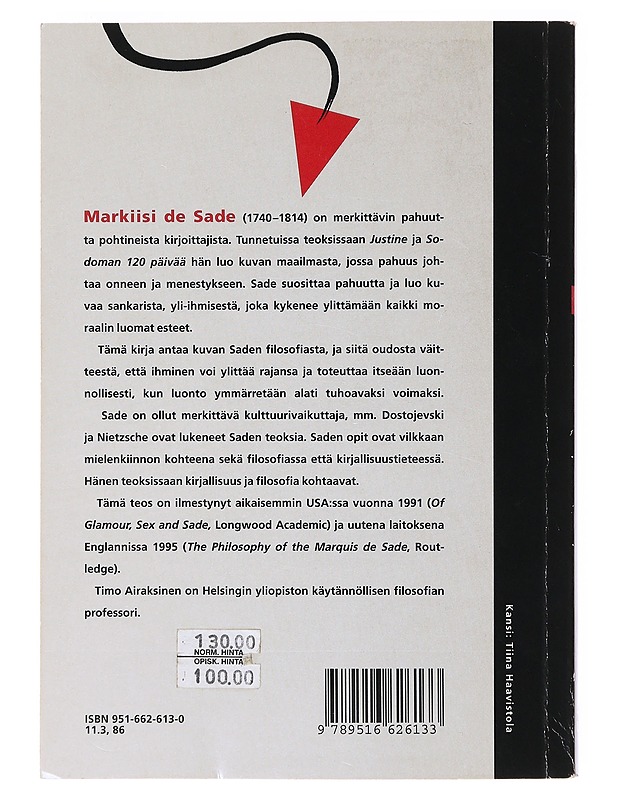 Markiisi de Saden filosofia - Airaksinen, Timo - Tietokirjat ja oppaat - 10105638412 - 1