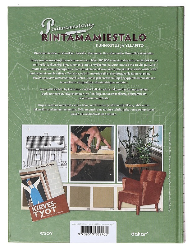 Perinnemestarin rintamamiestalo : kunnostus ja ylläpito - Rinne, Hannu - Puutarha- ja remontointikirjat - 10105638455 - 1