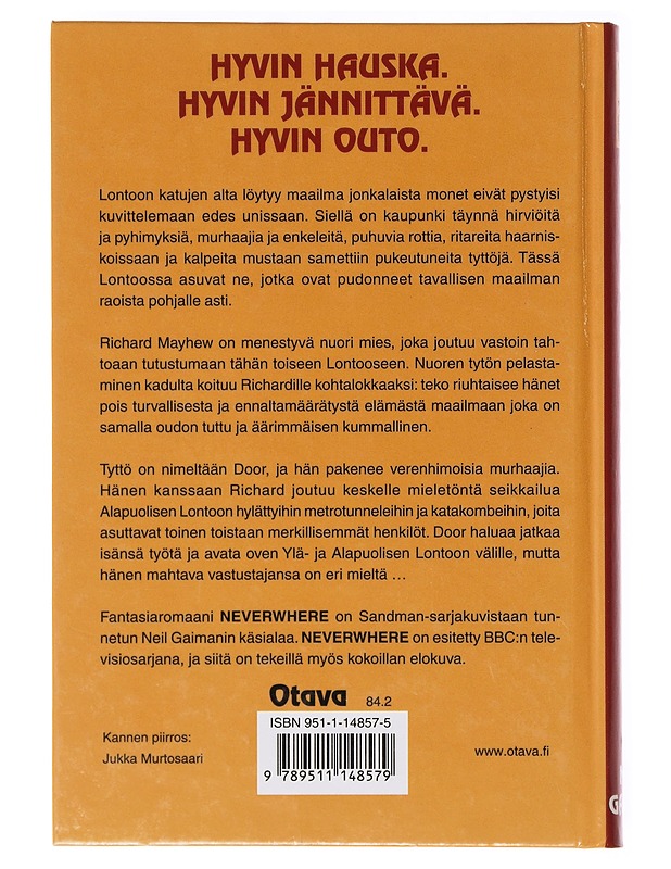 Neverwhere - maanalainen Lontoo - Gaiman, Neil - Fantasia- ja scifi - 10105638464 - 1