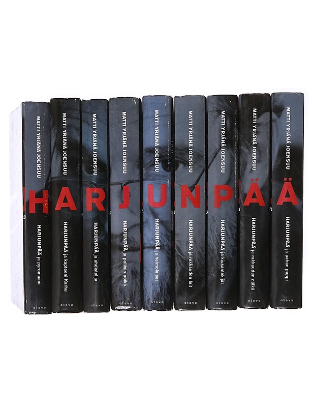 Harjunpää-kirjasarja 1-9 - Matti Yrjänä Joensuu - Jännitys ja dekkarit - 10105638492 - 1