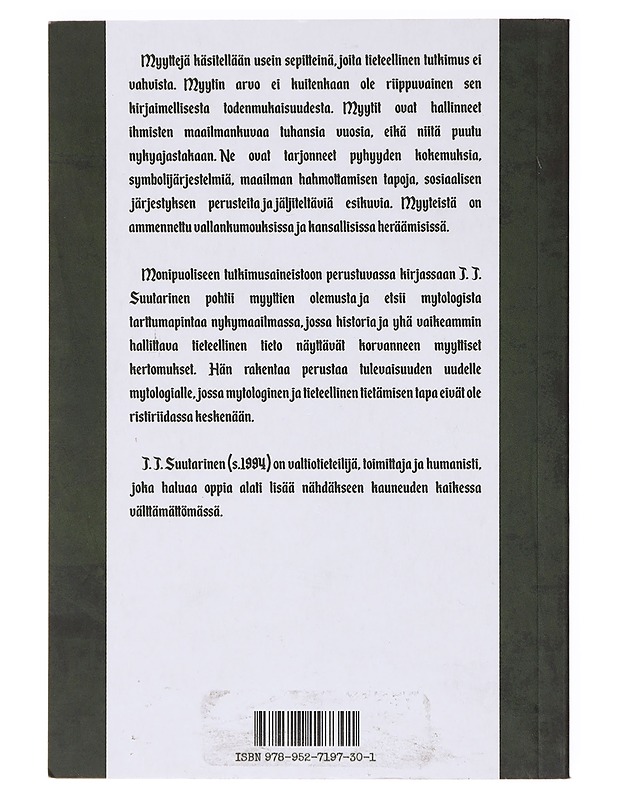 Mytologian taju - J. J. Suutarinen - Tietokirjat ja oppaat - 10105638531 - 1