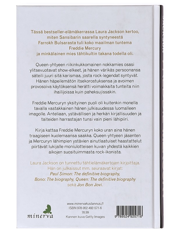 Freddie Mercury:  elämäkerta - Jackson, Laura - Elämäkerrat ja muistelmat - 10105638535 - 1