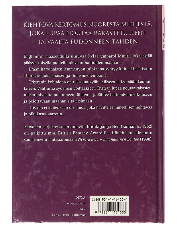Tähtisumua - Gaiman, Neil - Romaanit ja novellit - 10105638561 - 1