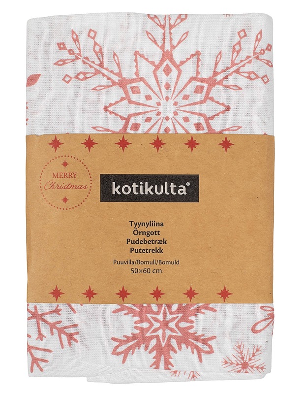 KOTIKULTA Joululajitelma -tyynyliina, 50x60 cm - Joulutuotteet - 10105638602 - 0