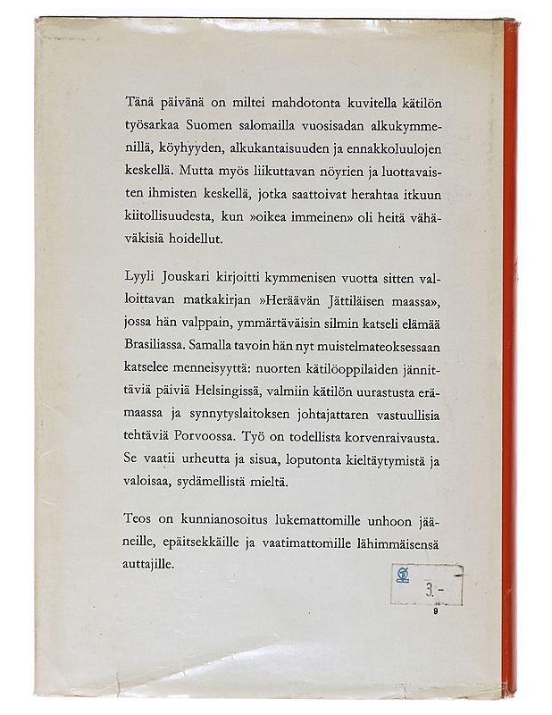 Missä Neitsytpolku loppuu - Lyyli Jouskari - Elämäkerrat ja muistelmat - 10105638686 - 1