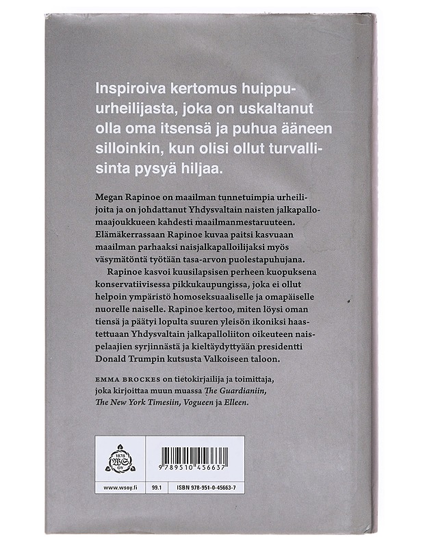 Yksi elämä / Megan Rapinoen tarina - Rapinoe, Megan - Elämäkerrat ja muistelmat - 10105638691 - 1