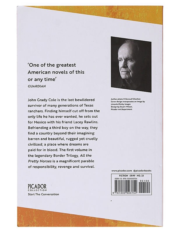All the pretty horses - Cormac McCarthy - Romaanit ja novellit - 10105638728 - 1