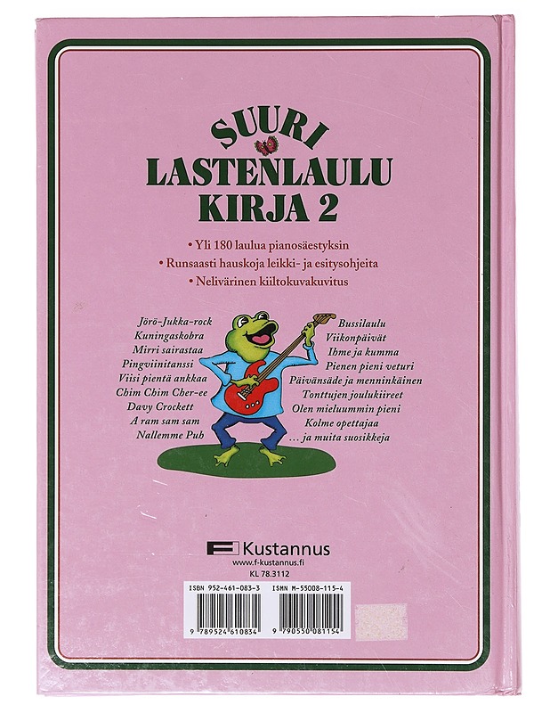 Suuri lastenlaulukirja. 2 - Heikkilä, Olli - Lastenkirjat - 10105638730 - 1