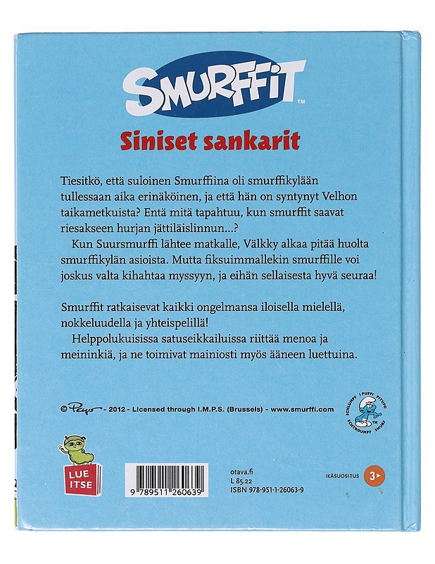 Siniset sankarit - Peyo - Lastenkirjat - 10105638912 - 1