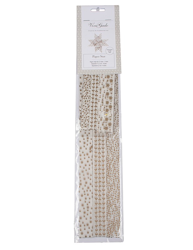 VIVI GADE paperitähtisuikaleet, 11.5 & 6.5 cm  - Joulutuotteet - 10105638920 - 0