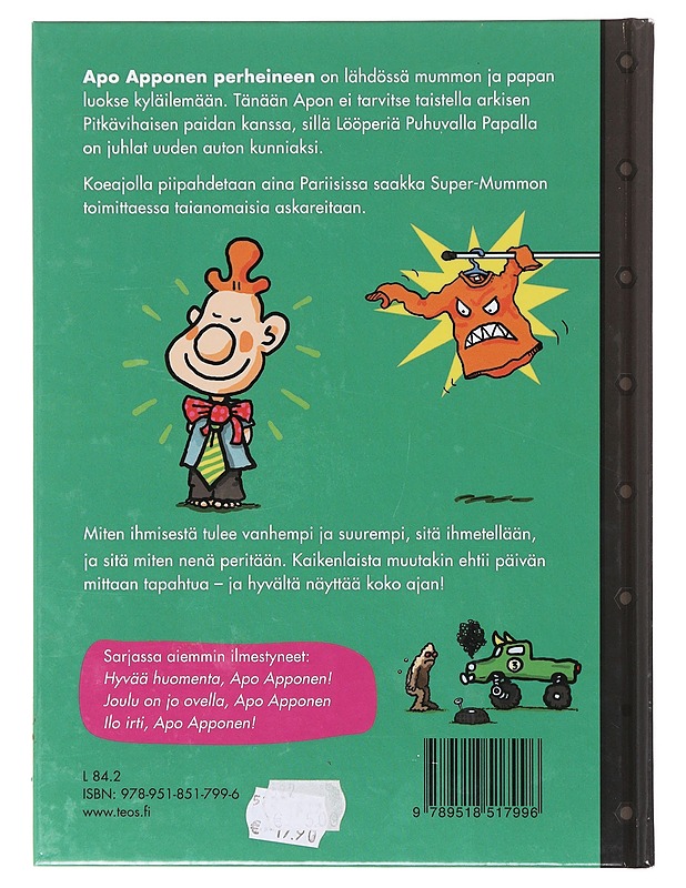 Hyvältä näyttää, Apo Apponen! - Juhani - Lastenkirjat - 10105638958 - 1