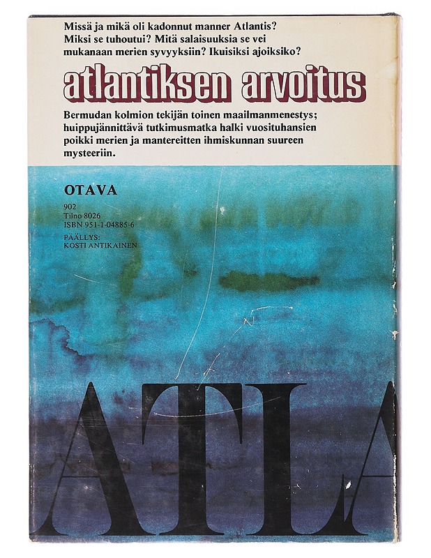 Atlantiksen arvoitus - Berlitz, Charles - Tietokirjat ja oppaat - 10105638969 - 1