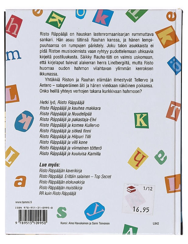 Hetki lyö, Risto Räppääjä - Nopola, Sinikka - Lastenkirjat - 10105639066 - 1