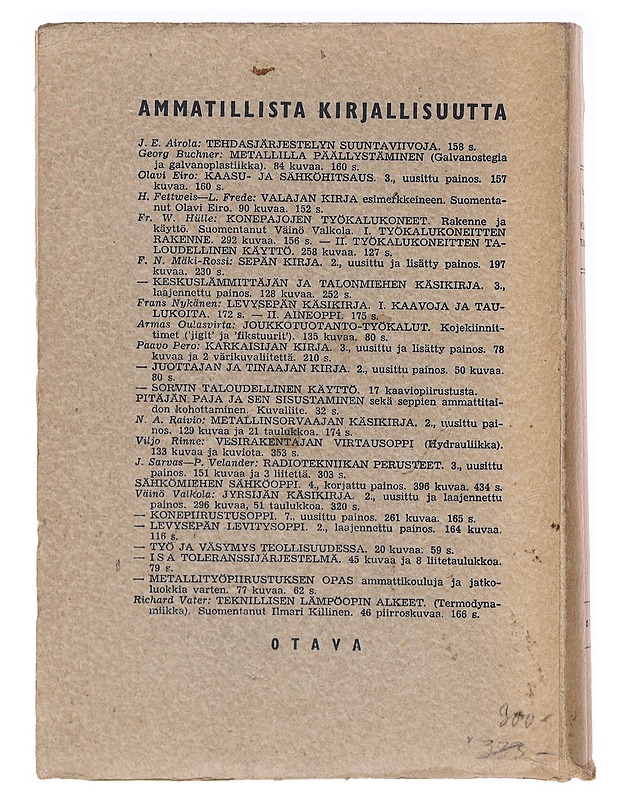 Metallien ja puun mekaaninen teknologia - Paavo Pero - Tietokirjat ja oppaat - 10105639143 - 1
