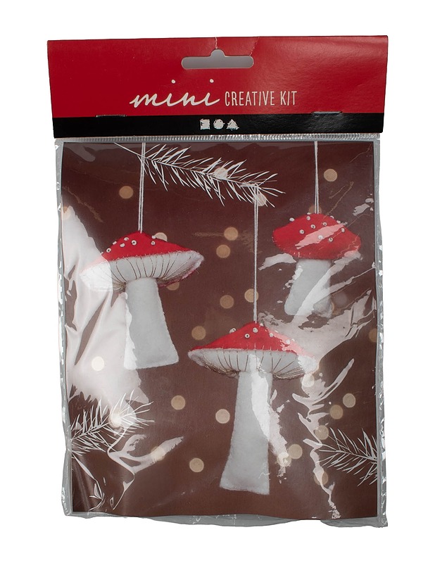 MINI Creative Kit Askartelusetti sienet naruilla - Joulutuotteet - 10105639170 - 0