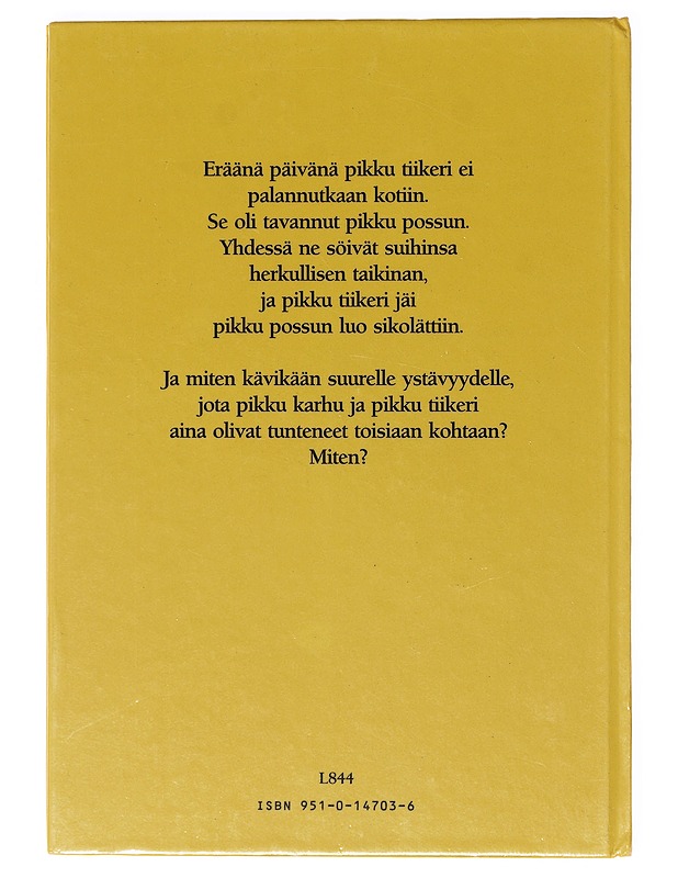 Hyvää päivää, pikku possu / kertomus siitä, kuinka pikku tiikeri eräänä päivänä ei palannutkaan kotiin - Janosch - Lastenkirjat - 10105639177 - 1