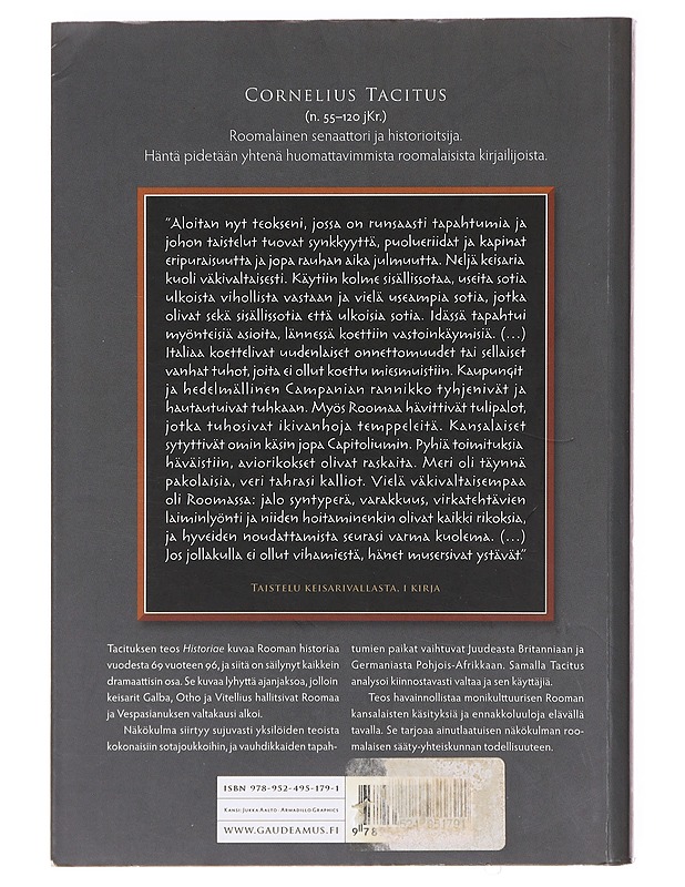 Taistelu keisarivallasta - Tacitus, Publius Cornelius - Historiakirjat - 10105639188 - 1