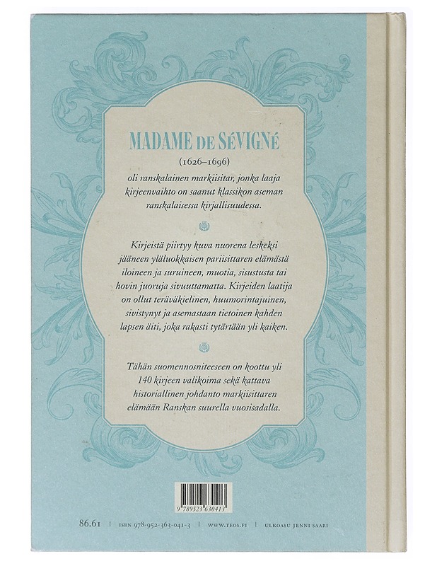 Markiisitar de Sévignén kirjeet - Sévigné, M. - Elämäkerrat ja muistelmat - 10105639238 - 1