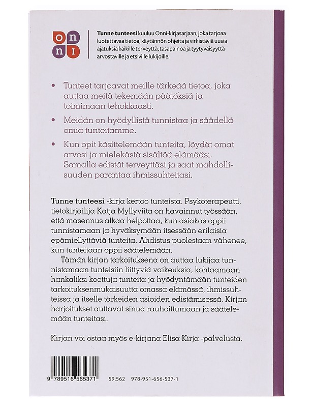 Tunne tunteesi - Katja Myllyviita - Tietokirjat ja oppaat - 10105639258 - 1