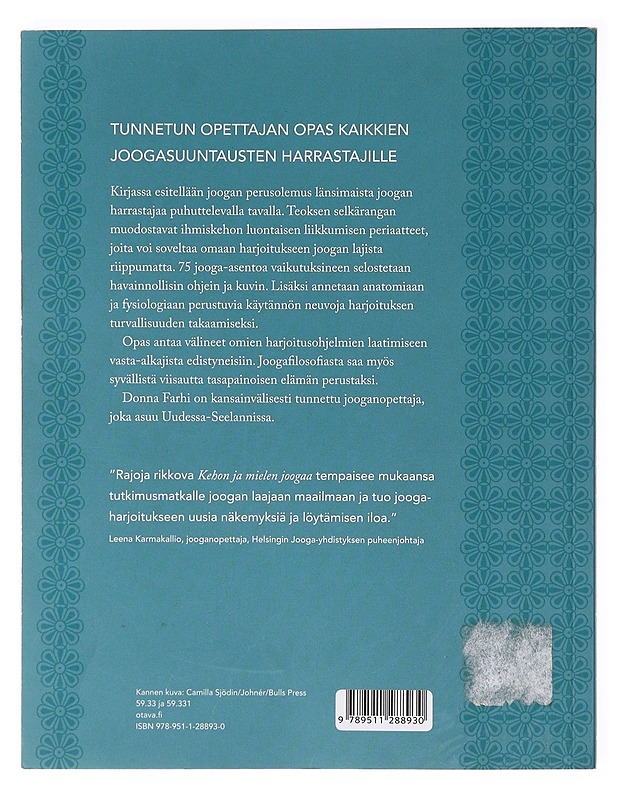 Kehon ja mielen joogaa - Farhi, Donna - Tietokirjat ja oppaat - 10105639333 - 1