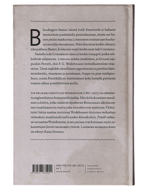 Psmith ratkaisee - Wodehouse, P. G. - Romaanit ja novellit - 10105639341 - 1