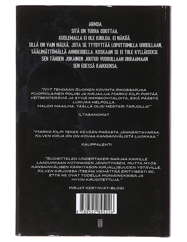 Undertaker - Kuolemanlaakso - Marko Kilpi - Jännitys ja dekkarit - 10105639472 - 1
