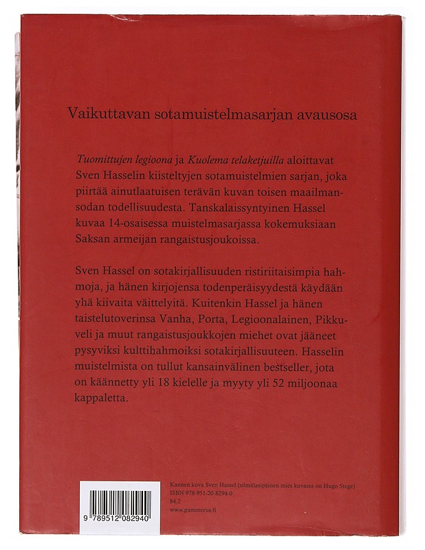 Tuomittujen legioona. Kuolema telaketjuilla - Hassel, Sven - Romaanit ja novellit - 10105639471 - 1
