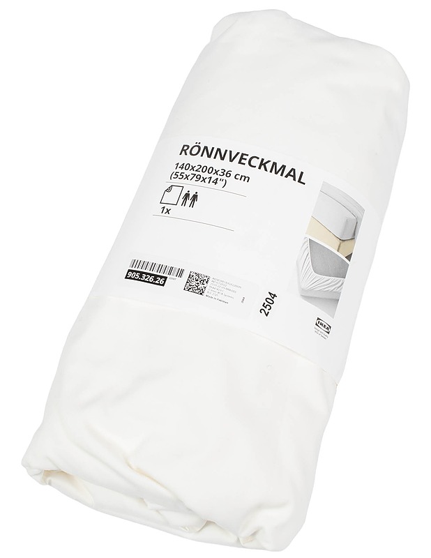  IKEA RÖNNVECKMAL Muotoonommeltu lakana, 140 x 200 x 36 cm - Liinavaatteet - 10105639475 - 0