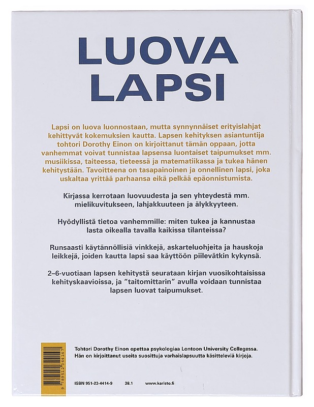 Luova lapsi - Einon, Dorothy - Tietokirjat ja oppaat - 10105639525 - 1
