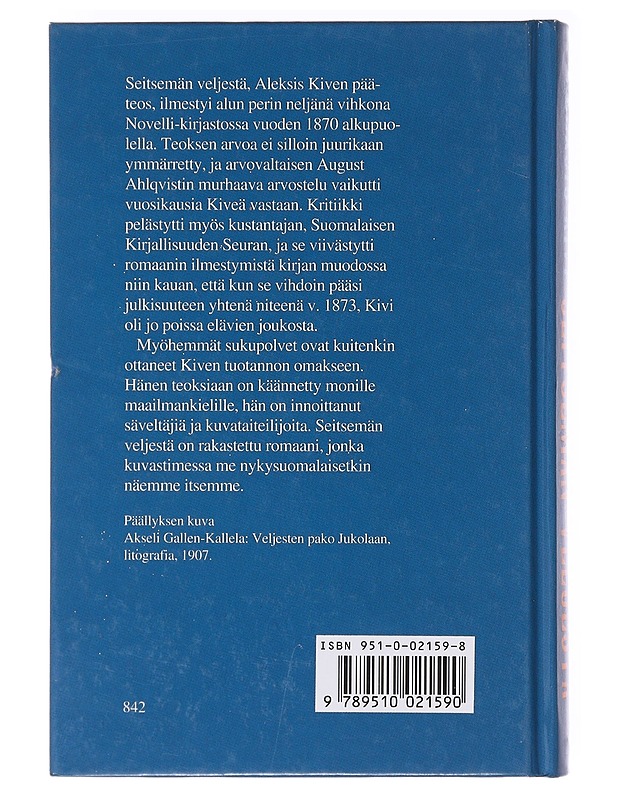 Seitsemän veljestä - Kivi, Aleksis - Romaanit ja novellit - 10105639561 - 1