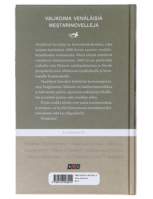 Venäläisiä kertojia - Orlov, Vappu - Kirja lahjaksi - 10105639572 - 1