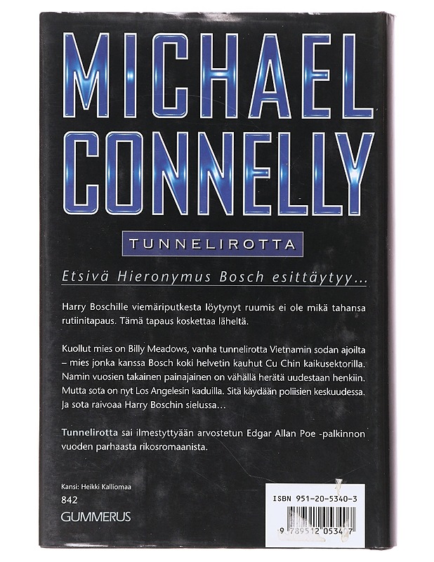 Tunnelirotta - Connelly, Michael - Jännitys ja dekkarit - 10105639611 - 1