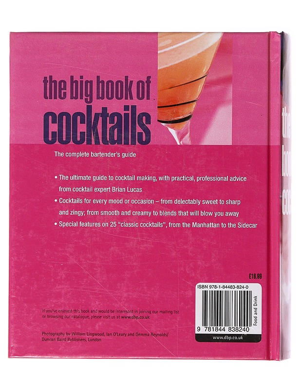 The Big Book Of Cocktails - Brian Lucas - Ruokakirjat - 10105639612 - 1