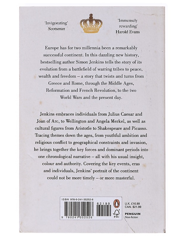 A short history of Europe : From Perikles to Putin - Simon Jenkins - Historiakirjat - 10105639720 - 1