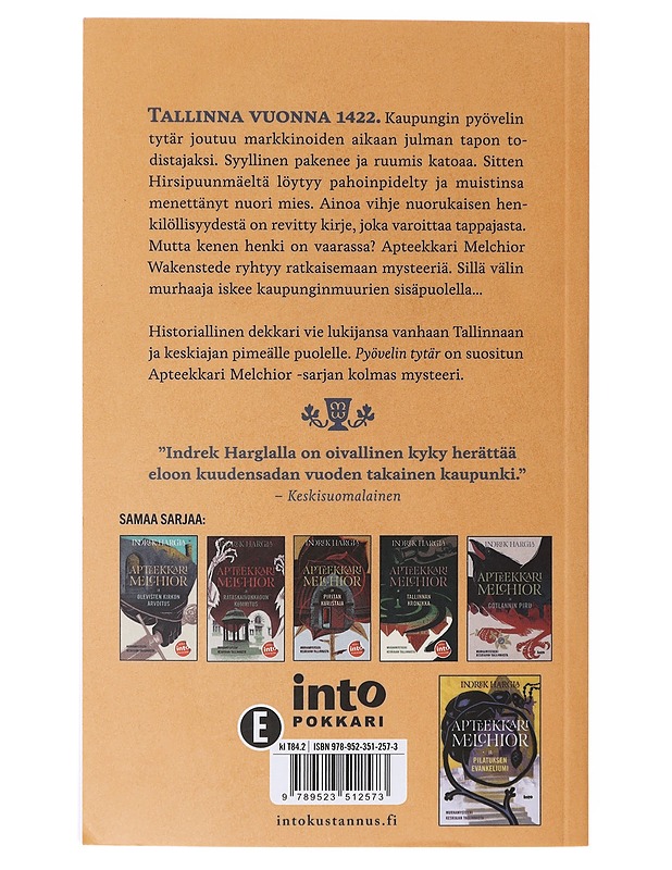 Apteekkari Melchior ja pyövelin tytär - Hargla, Indrek - Romaanit ja novellit - 10105639853 - 1