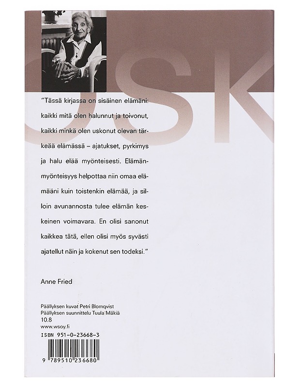 SANAT KUIN KOSKETUS / ANNE FRIEDIN AJATUKSIA - Fried, Anne - Tietokirjat ja oppaat - 10105639914 - 1