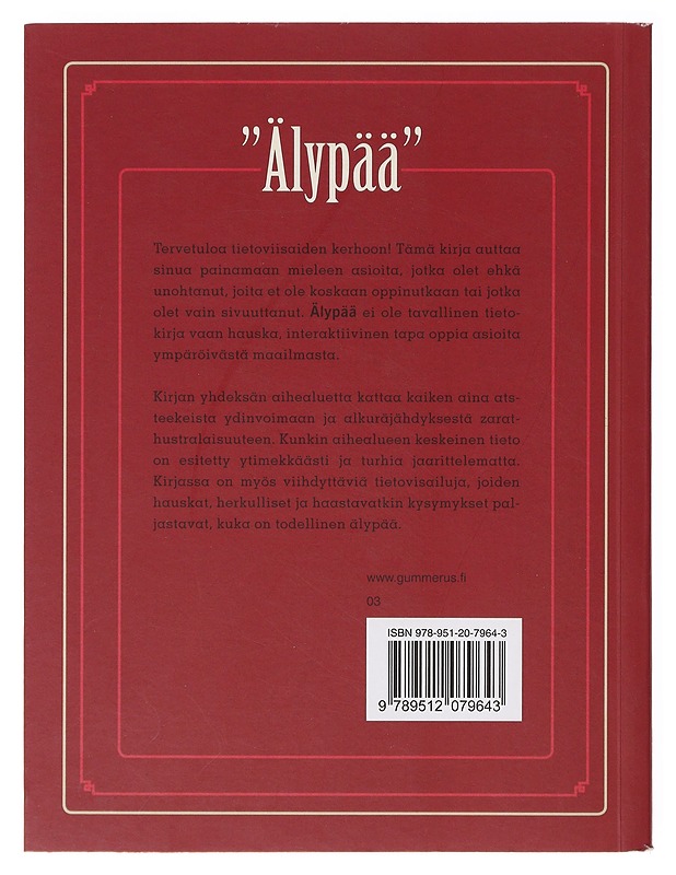 "Älypää" / keskeisen tiedon käsikirja - Aldridge, Susan - Tietokirjat ja oppaat - 10105639941 - 1