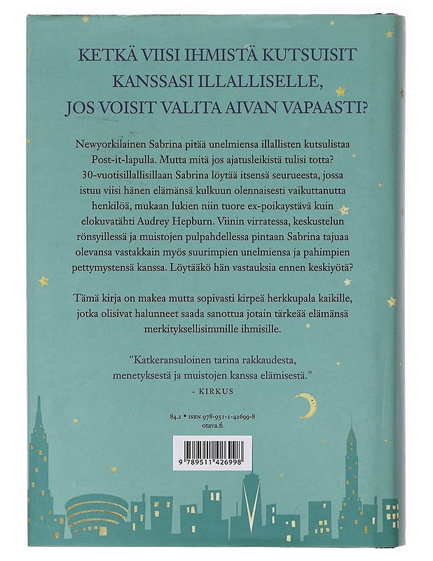 Unelmien illallinen - Serle, Rebecca - Romaanit ja novellit - 10105639948 - 1