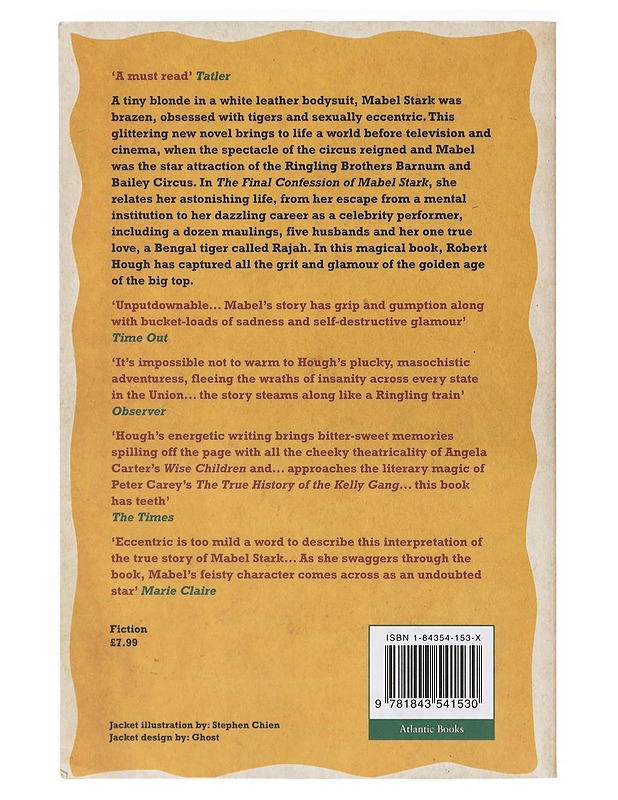 The Final Confession of Mabel Stark - Robert Hough  - Romaanit ja novellit - 10105639991 - 1